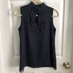 Nanette Lepore Tops - 100% silk navy Nanette Lepore sleeveless blouse Nanette Lepore Tops - 100% silk navy Nanette Lepore sleeveless blouse